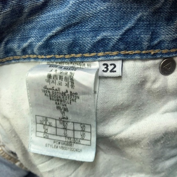 Vintage GUESS Jeans Men's 32 (Fit 34x33) Desmond Relaxed Straight Distressed Y2K - Picture 6 of 11